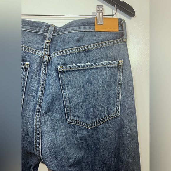Citizens Of Humanity Blue Straight Jeans with Distressed Detail - Picture 8 of 12